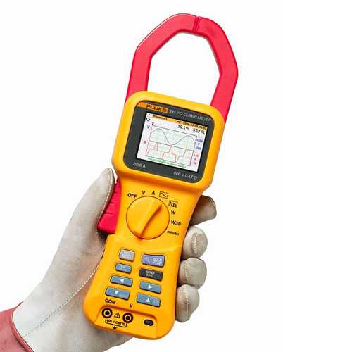 Fluke Power Quality Clamp Meter, CAT IV 600V, 2000A DC 345: Shop Online ...