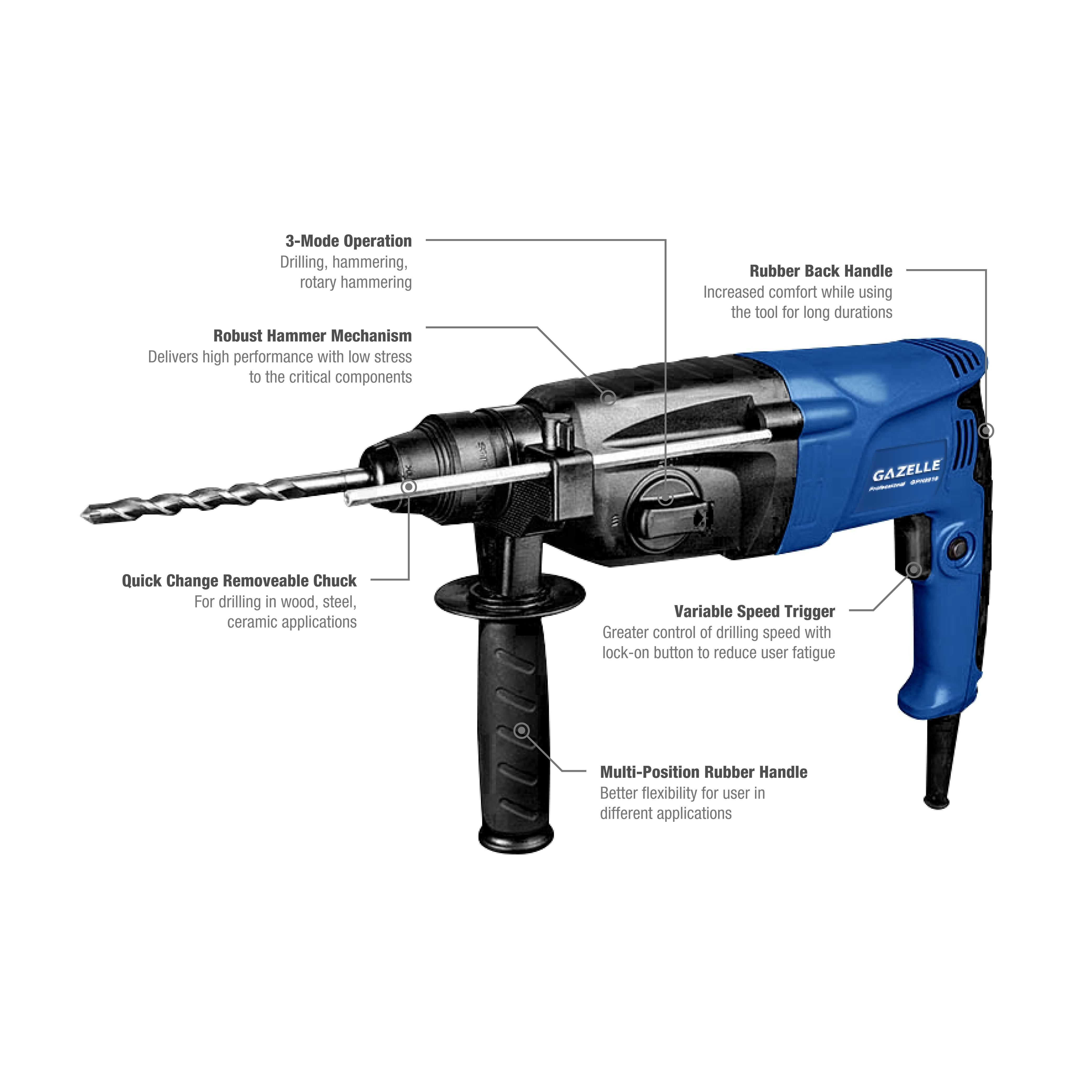 3 mode rotary hammer drill sale