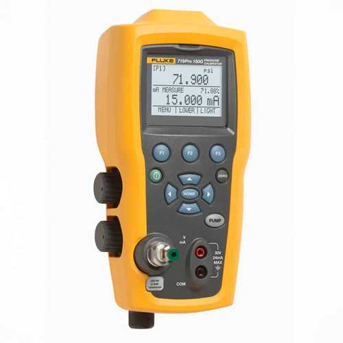 Fluke Electric Pressure Calibrator, -12 to 300 PSI, -0.8 to 20 Bar ...